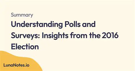Understanding National Polls