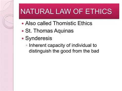 Understanding Natural Law Ethics