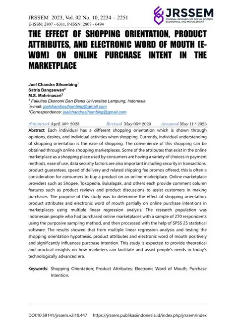 Understanding of Shopping Orientation