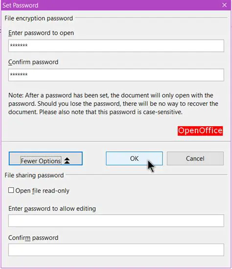 Understanding OpenOffice Writer Password Recovery