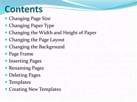 Understanding Page Layout and Formatting