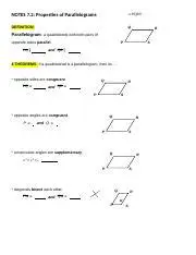 Understanding Parallelogram Properties