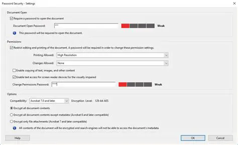 Understanding PDF Security Settings
