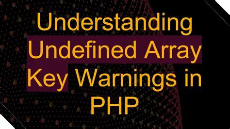 Understanding PHP Warnings
