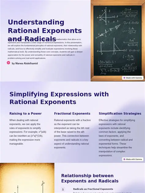 Understanding Radicals and Exponents