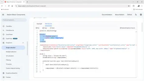 Understanding Radzen Dropdown