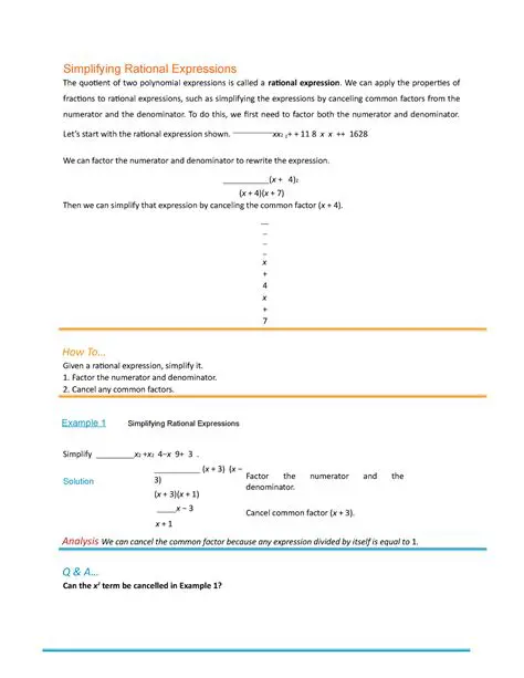 Understanding Rational Expressions and Quotient