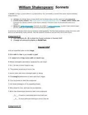 Understanding Shakespearean Sonnets