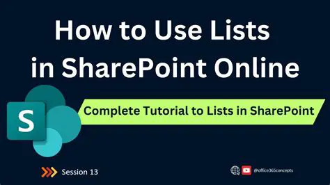 Understanding SharePoint Online Lists