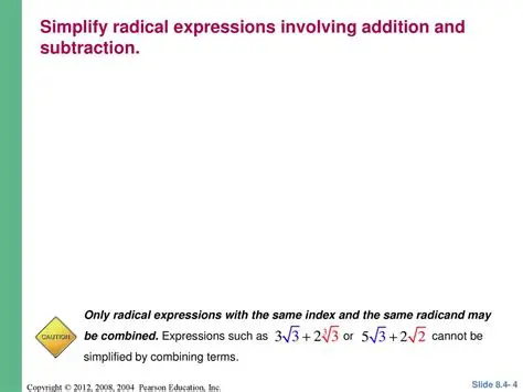 Understanding Simplified Radical Expressions