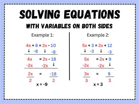 Understanding Solving for a Variable