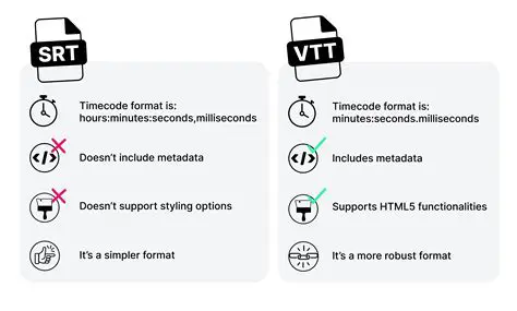 Understanding SRT and VTT Timestamps