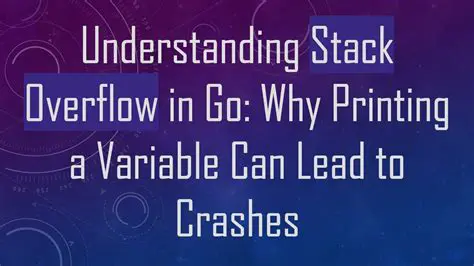 Understanding Stack Overflow Crashes