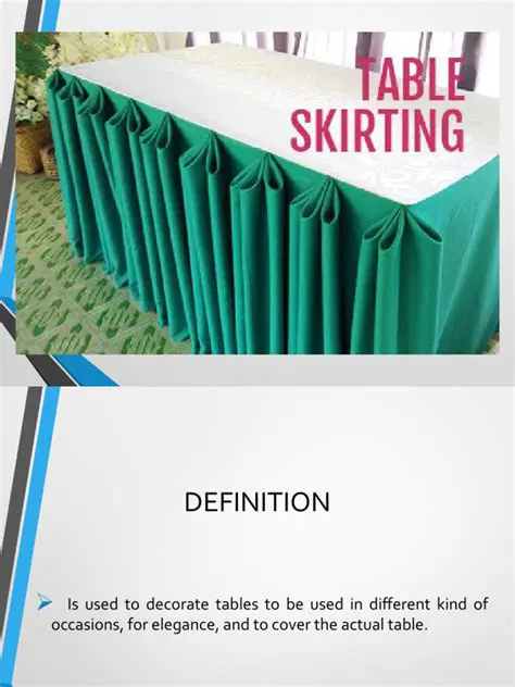 Understanding Table Skirting