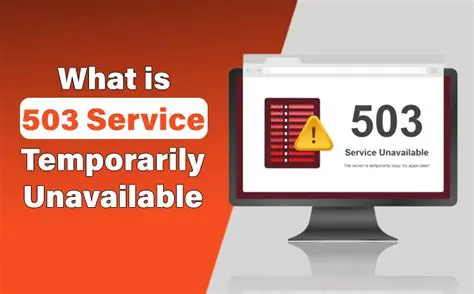 Understanding the 503 Service Temporarily Unavailable Error