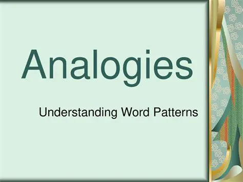 Understanding the Analogies