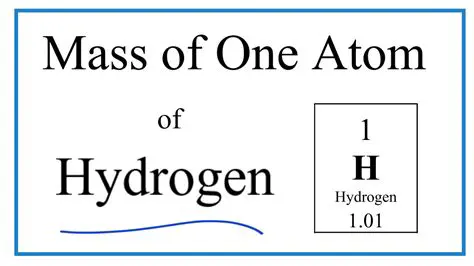 Understanding the Atomic Mass of Hydrogen