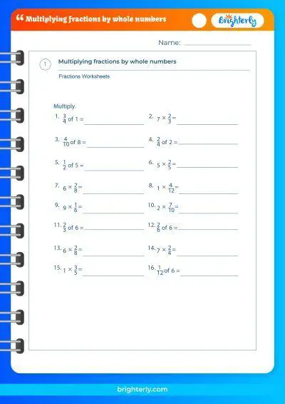 Understanding the Basics of Multiplication of Fractions and Whole Numbers