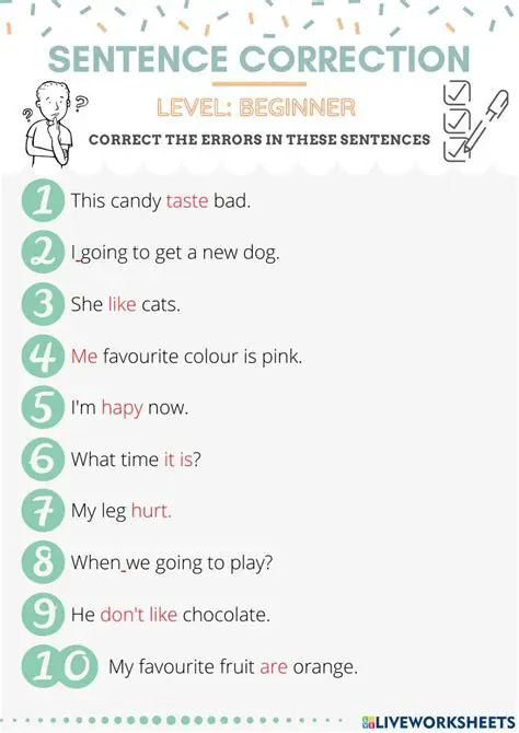 Understanding the Basics of Sentence Correction