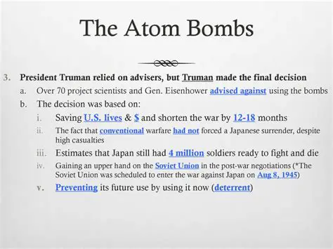 Understanding the Complexities of the Atomic Bomb Decision