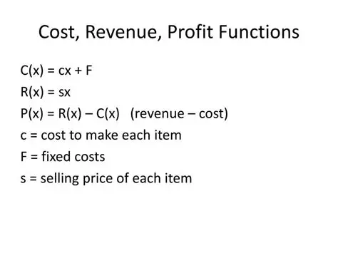 Understanding the Cost and Revenue Functions of a Distributor