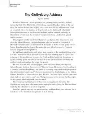 Understanding the Gettysburg Address