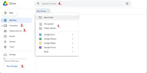 Understanding the Google Drive Interface