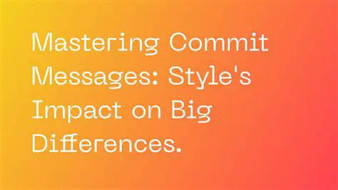 Understanding the Importance of Blank Lines in Commit Messages