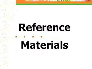 Understanding the Importance of Reference Materials