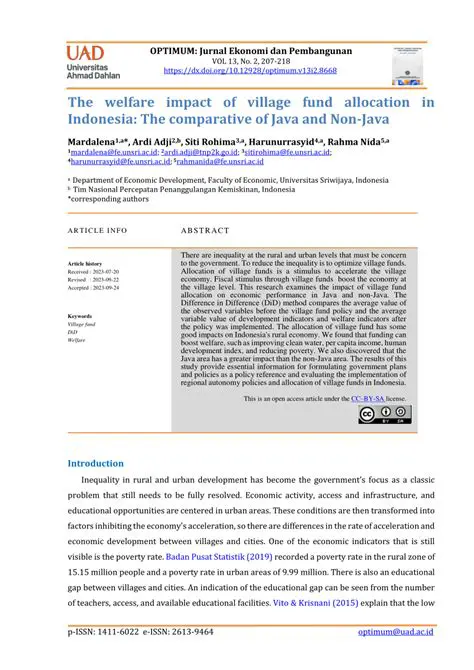 Understanding the Importance of Village Funds Allocation