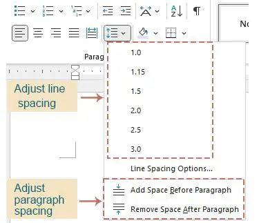 Understanding the Line Spacing Options