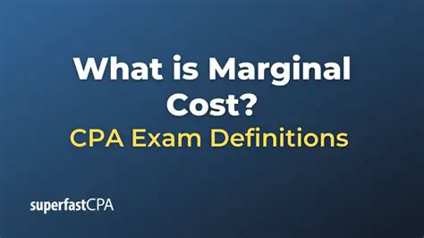 Understanding the Marginal Cost of Production