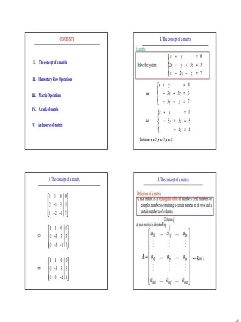Understanding the Matrix Format