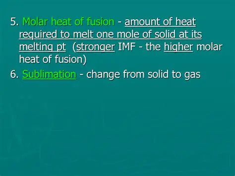 Understanding the Molar Heat of Fusion