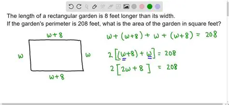 Understanding the Relationship Between Length and Width in a Rectangular Garden