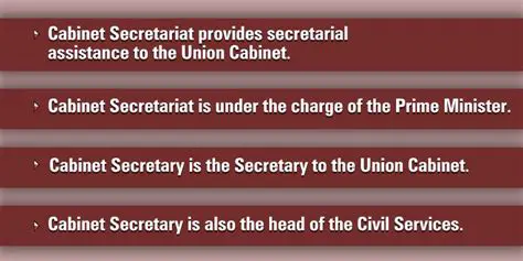 Understanding the Role of Cabinet Secretaries in Legislation