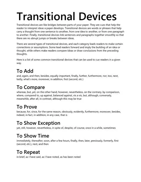 Understanding the Role of Transitional Devices in Persuasive Advertising