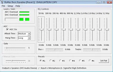 Understanding the RoMac Basic Equalizer