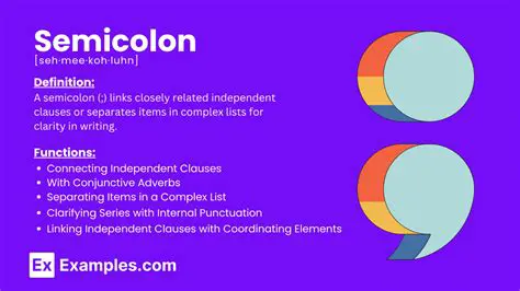 Understanding the Semicolon