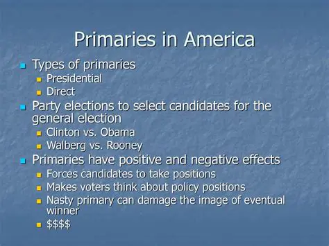 Understanding the Significance of Primaries in Politics