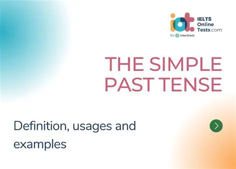 Understanding the Simple Past Tense