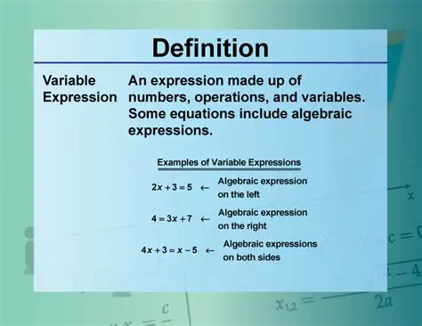 Understanding Variable Expressions