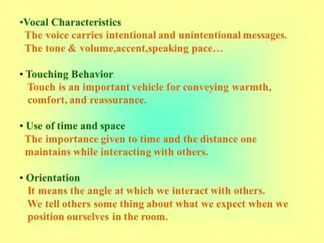 Understanding Vocal Characteristics in English