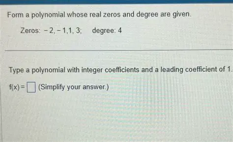 Understanding Zeros and Degree