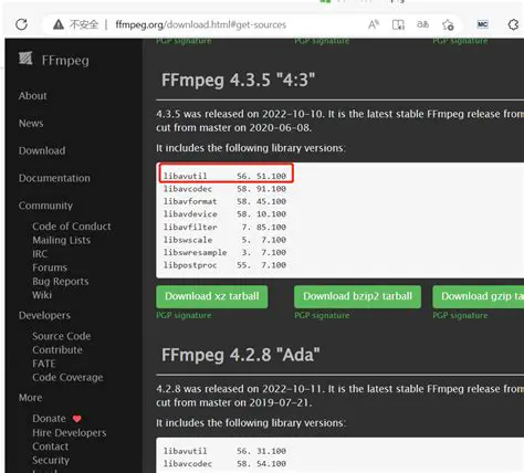 Update FFmpeg Configuration