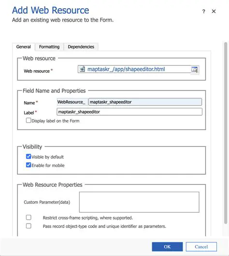 Update resource properties