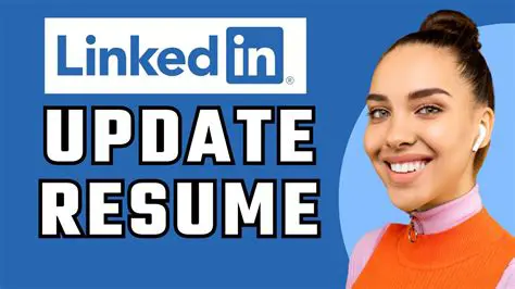 Update your resume and online profiles