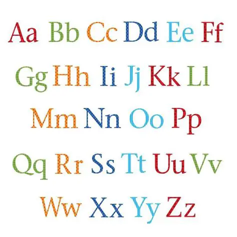 Upper and lowercase letters