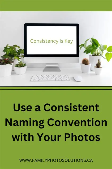 Use a consistent naming convention