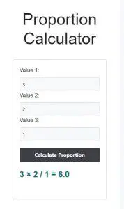 Use a proportion calculator